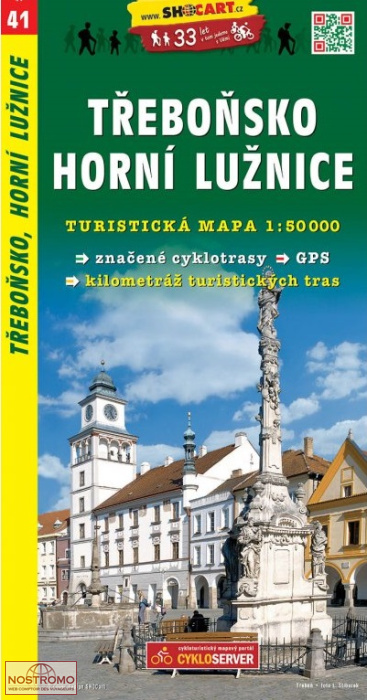 41 TŘEBOŇSKO - HORNÍ LUŽNICE | carte de randonnée Shocart