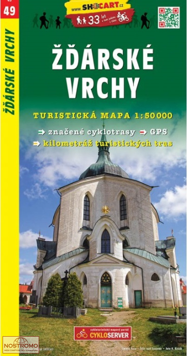 49 ŽĎÁRSKÉ VRCHY | carte de randonnée Shocart