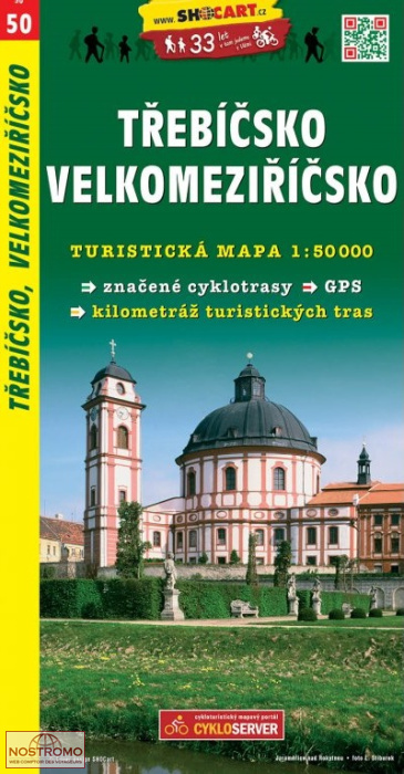 50 TŘEBÍČSKO - VELKOMEZIŘÍČSKO | Shocart hiking map