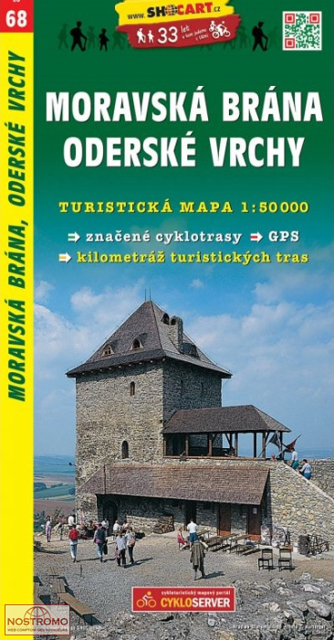 68 MORAVSKÁ BRÁNA - ODERSKÉ VRCHY | Shocart hiking map