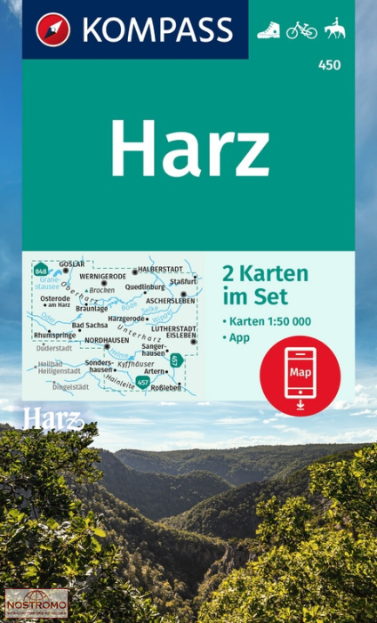 450 HARZ | Kompass hiking map