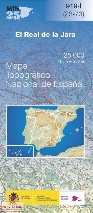 0919-1 EL REAL DE LA JARA | carte topographique CNIG