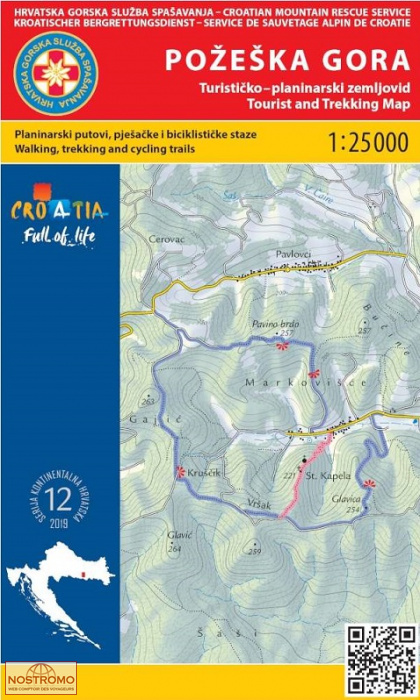 12 POZESKA GORA | carte de randonnée HGSS