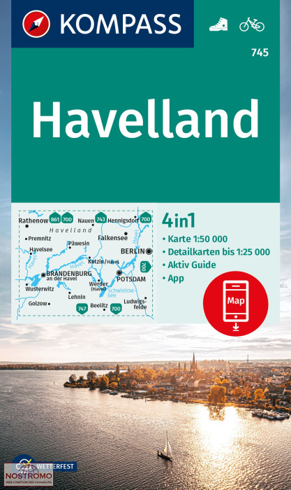 745 HAVELLAND | Kompass hiking map