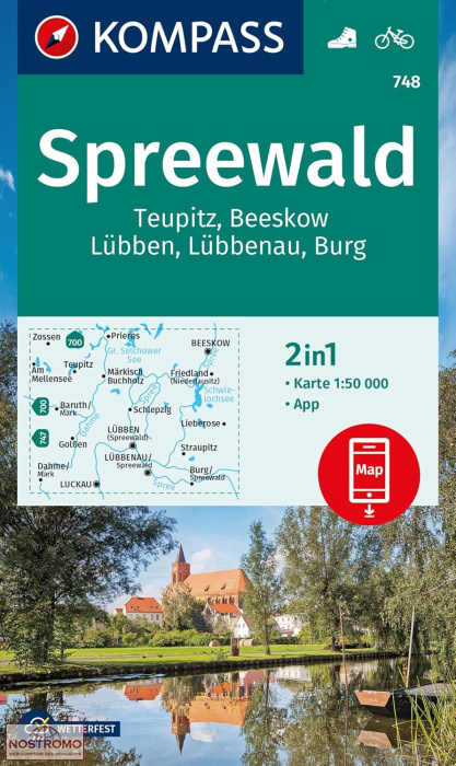 748 SPREEWALD | Kompass hiking map