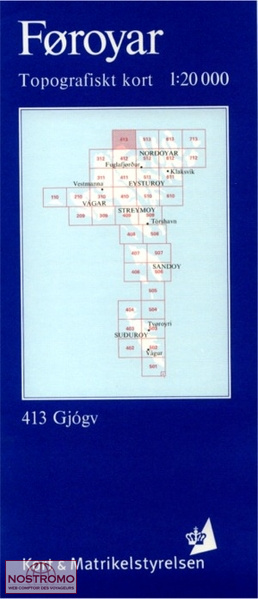 413 GJÓGV | Kort & Matrikelstyrelsen topographical map
