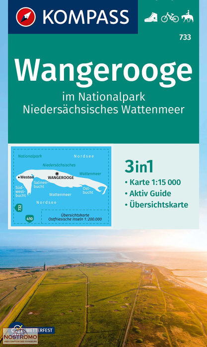 733 WANGEROOGE | Kompass hiking map