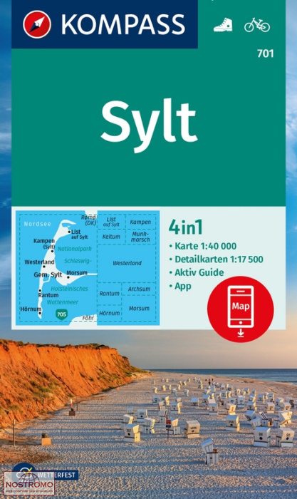 701 SYLT | Kompass hiking map