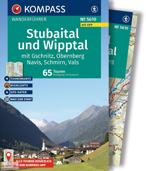 STUBAITAL UND WIPPTAL | guide de randonnée Kompass
