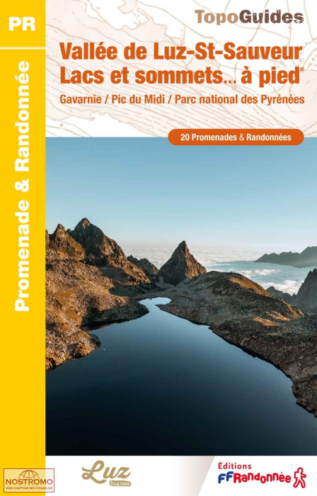 VALLÉE DE LUZ-ST-SAUVEUR - LACS ET SOMMETS À PIED | carte de randonnée FFRP
