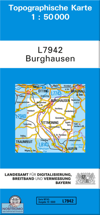 L7942 BURGHAUSEN | carte topographique LDBV