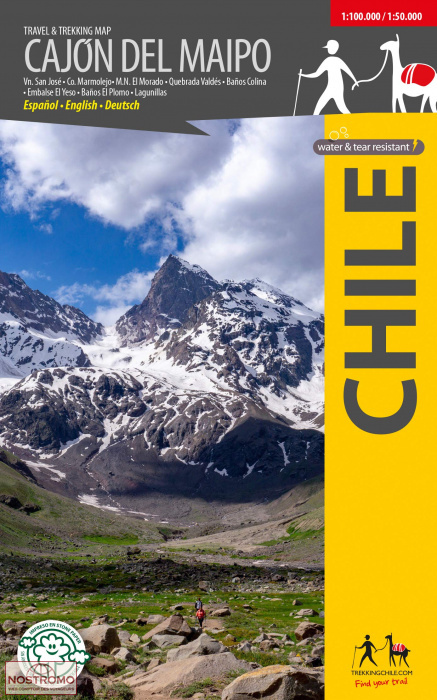 CAJON DEL MAIPO | Trekkingchile trekking map