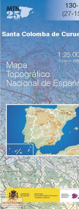 130-1 SANTA COLOMBA DE CURUEÑO | carte topographique CNIG