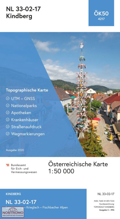 4217 KINDBERG | carte topographique BEV