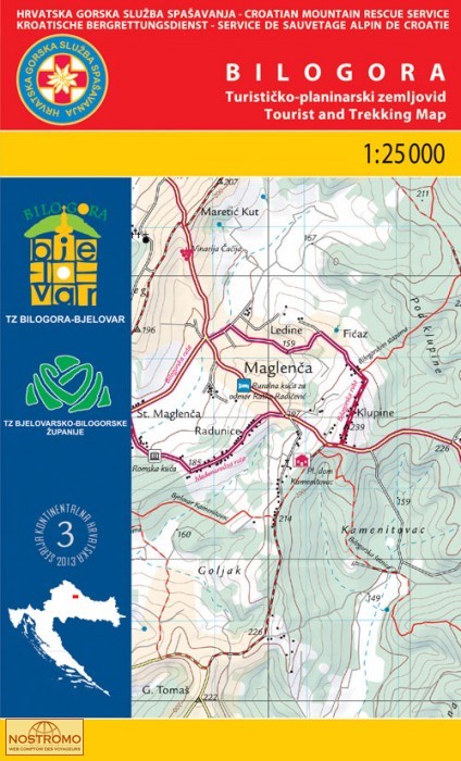 03 BILOGORA | carte de randonnée HGSS
