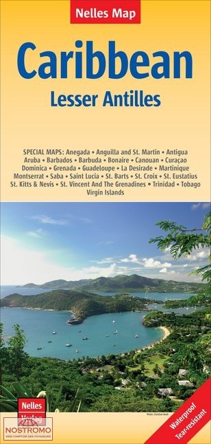 CARAÏBES - PETITES ANTILLES | carte touristique Nelles