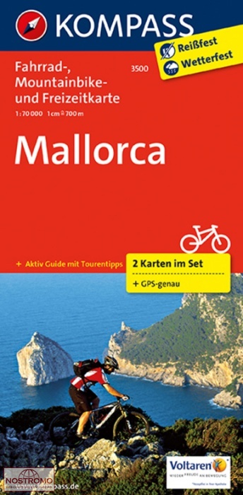 3500 MAJORQUE | cartes de cyclotourisme Kompass