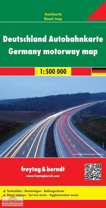 GERMANY - HIGHWAYS | Freytag & Berndt road map