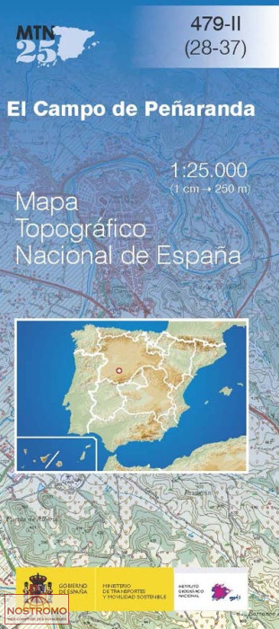 479-2 EL CAMPO DE PEÑARANDA | carte topographique CNIG