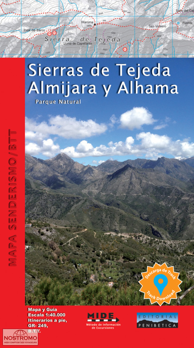 SIERRAS TEJEDA, ALMIJARA AND ALHAMA | Penibetica hiking map
