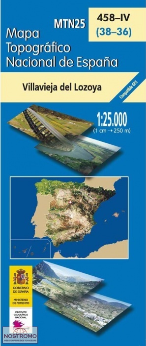 458-4 VILLAVIEJA DEL LOZOYA | carte topographique CNIG