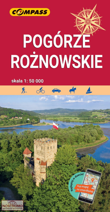 POGÓRZE ROŻNOWSKIE | carte de randonnée Compass