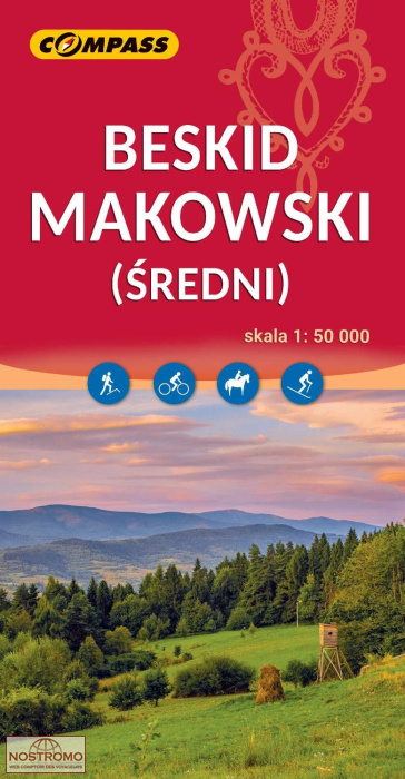BESKID MAKOWSKI (SREDNI) | carte de randonnée Compass