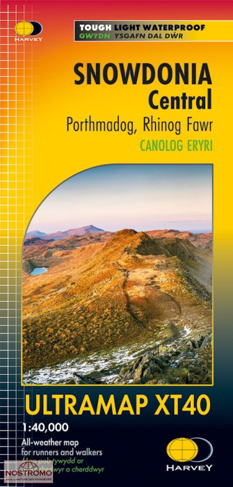 SNOWDONIA CENTRAL | Harvey hiking map