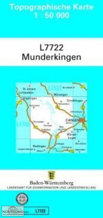 L7722 MUNDERKINGEN | carte topographique LGL