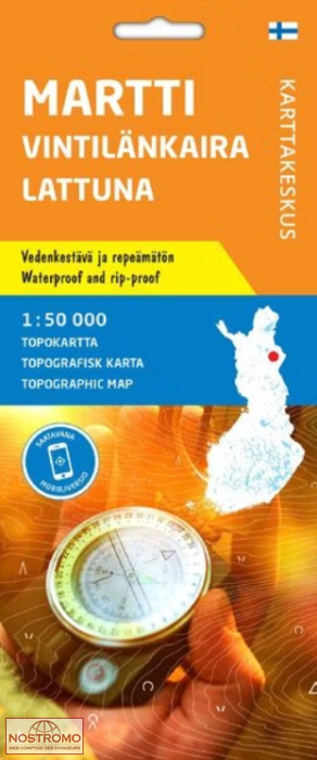 MARTTI - VINTILÄNKAIRA - LATTUNA | carte topographique Karttakeskus