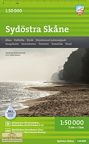 SYDVÄSTRA SKÅNE | Calazo hiking map
