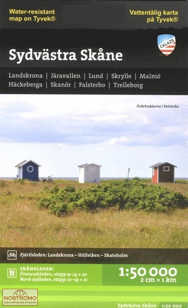 SYDVÄSTRA SKÅNE | carte de randonnée Calazo