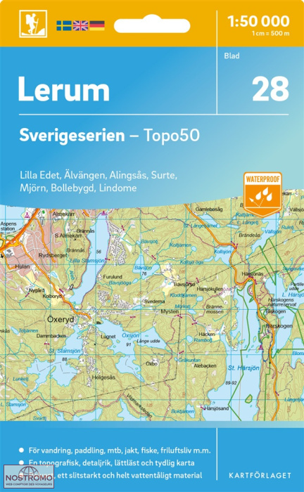 028 LERUM | carte topographique Kartförlaget