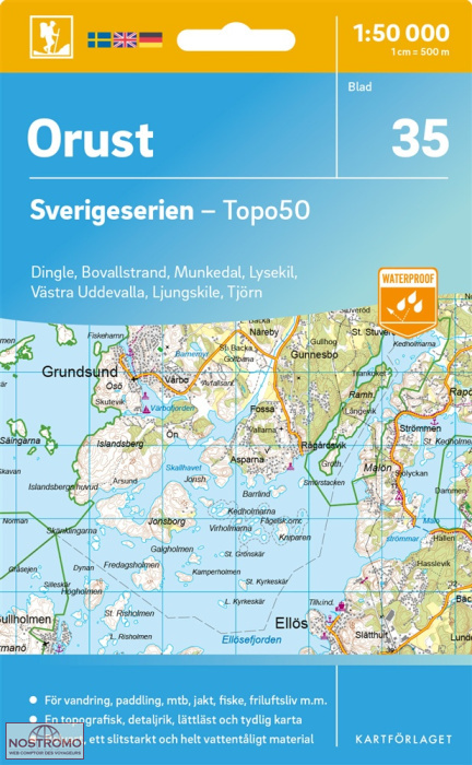 035 ORUST | carte topographique Kartförlaget