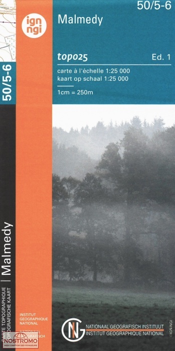 50/5-6 MALMÉDY | carte topographique NGI/IGN