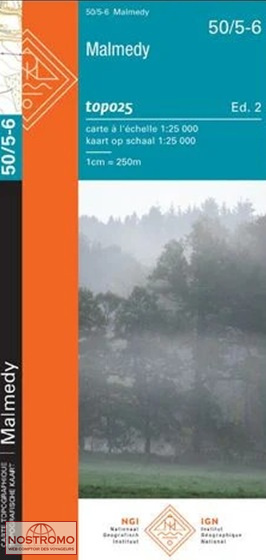 50/5-6 MALMÉDY | carte topographique NGI/IGN