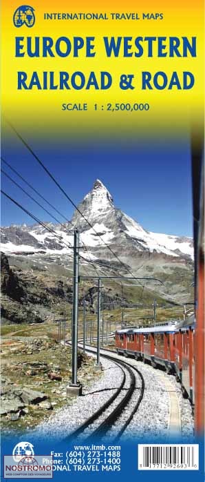 EUROPE DE L'OUEST | carte touristique ITMB