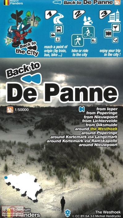 DE PANNE | Mini-Planet  hiking map