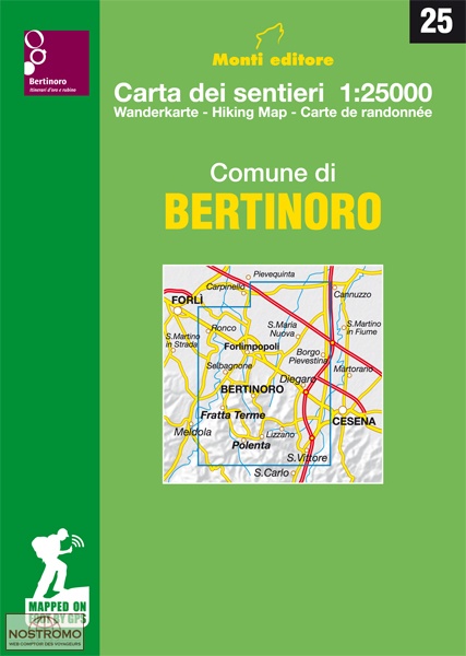 25 COMUNE DI BERTINORO | Monti hiking map