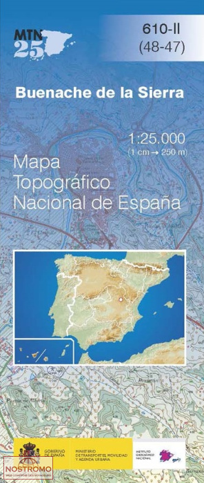 610-2 BUENACHE DE LA SIERRA | carte topographique CNIG