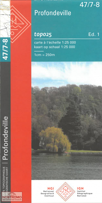 47/7-8 PROFONDEVILLE | carte topographique NGI/IGN