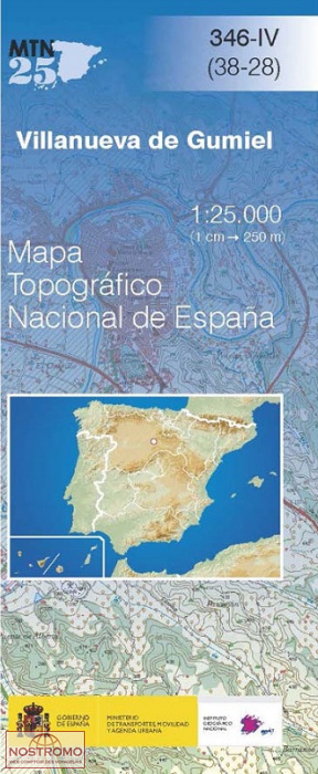346-4 VILLANUEVA DE GUMIEL | carte topographique CNIG