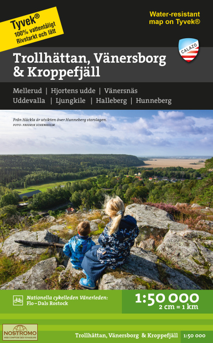 TROLLHÄTTAN, VÄNERSBORG & KROPPEFJÄLL | Calazo hiking map
