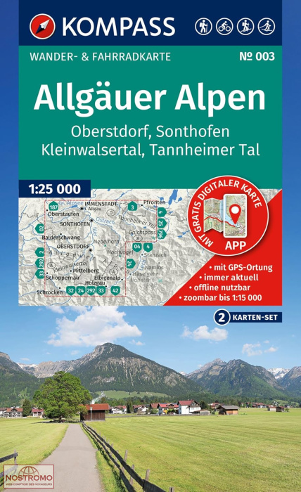 003 ALLGÄUER ALPEN | Kompass hiking maps