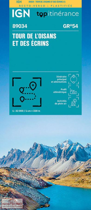 TOUR DE L'OISANS ET DES ÉCRINS | IGN hiking map