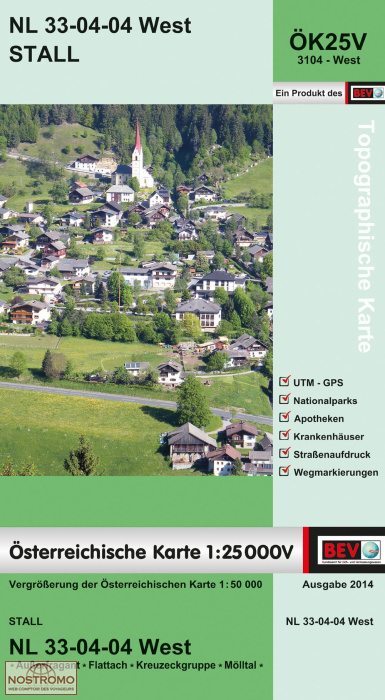 3104-OST STALL | carte topographique BEV