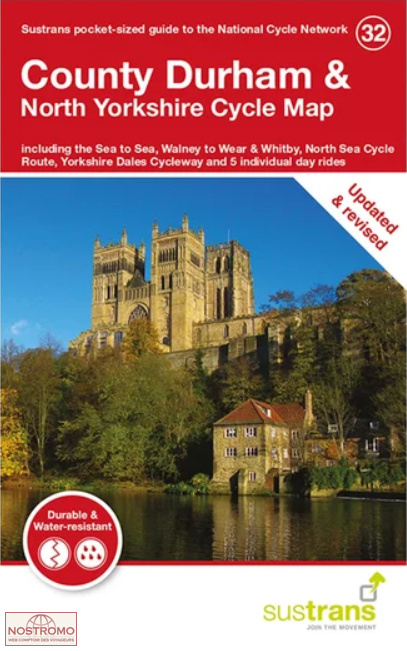 32 COUNTY DURHAM & NORTH YORKSHIRE | carte de cyclotourisme Sustrans