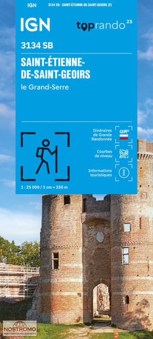 3134SB SAINT-ÉTIENNE-DE-SAINT-GEOIRS | IGN hiking map