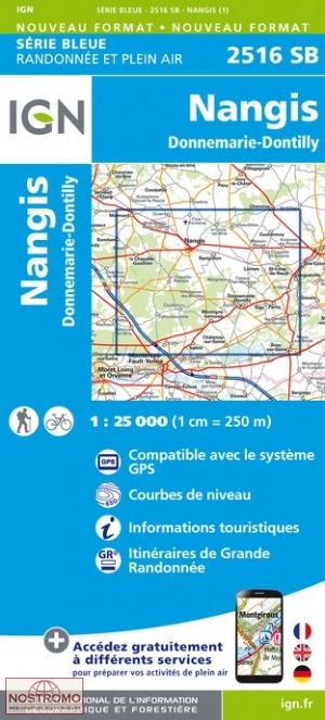 2516SB NANGIS | carte de randonnée IGN