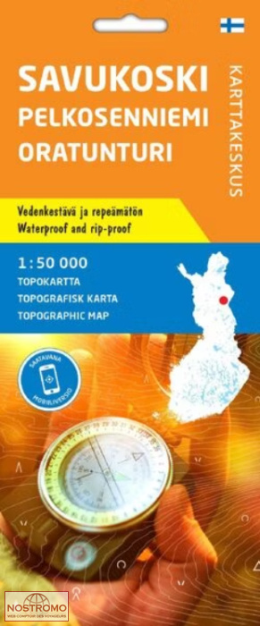 SAVUKOSKI - PELKOSENNIEMI - ORATUNTURI | carte topographique Karttakeskus